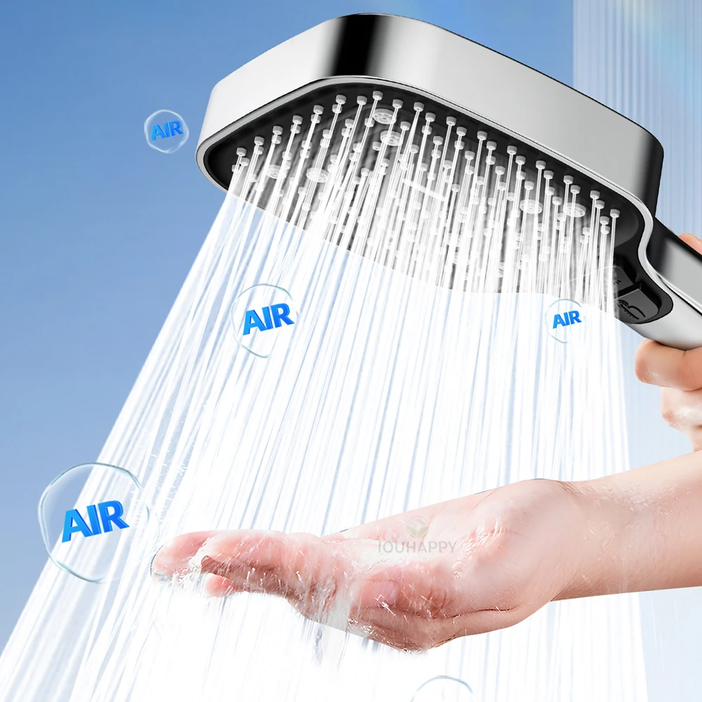 ارتفاع ضغط دش رئيس تدفق كبير 3 طرق نفاثة رأس دش الأمطار ترقية 14 سنتيمتر لوحة كبيرة رذاذ لملحقات الحمام #5
