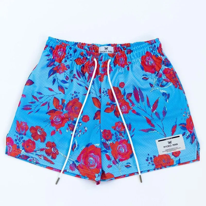 Ryoko Regen Nieuwe Zomer Heren Shorts Heren En Dames Mode Strand Aan Zee Sport Shorts Mesh Sport Sneldrogende Kwart Broek