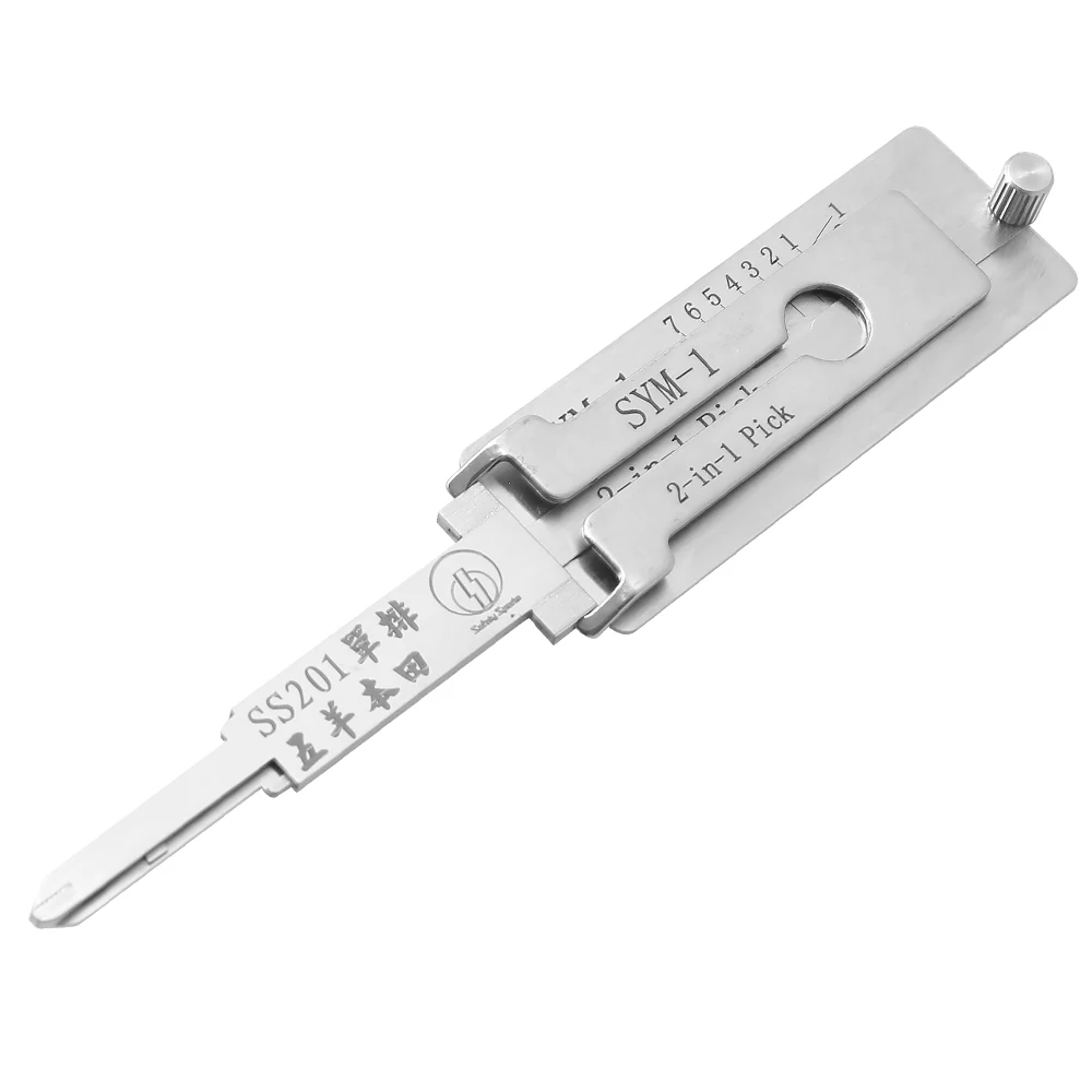 

SYM-1 SS201 LISHI 2in1 Tool for Wuyang Honda Motorcycle Lock Cylinder Professional Locksmith Supplies Repair Tools