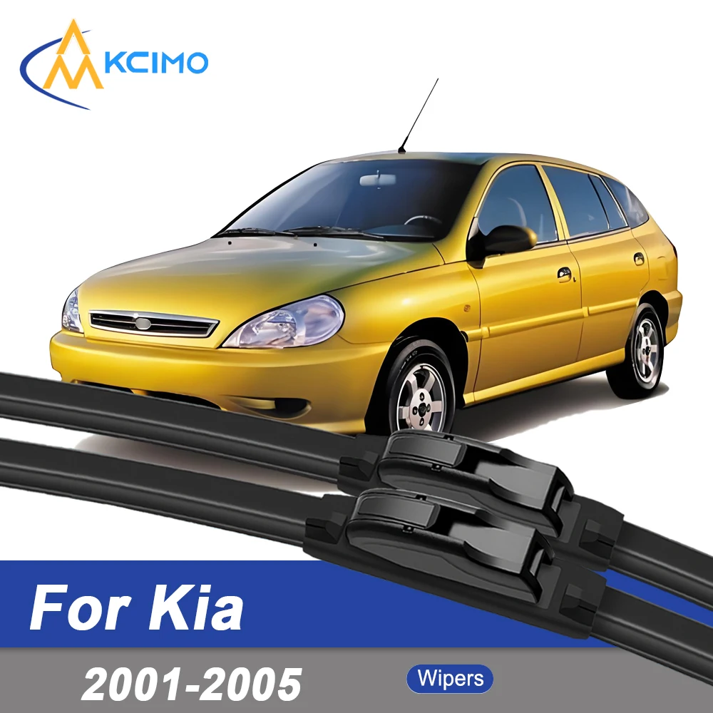 

Premium Rubber Durable Silent Windshield Wiper Blades 2pcs for Kia Rio 2001-2005 DC