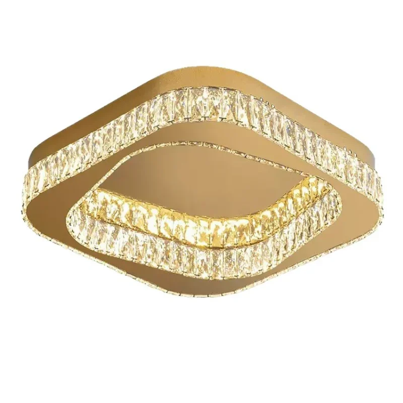 

Light luxury bedroom light crystal ceiling light led living room villa atmosphere