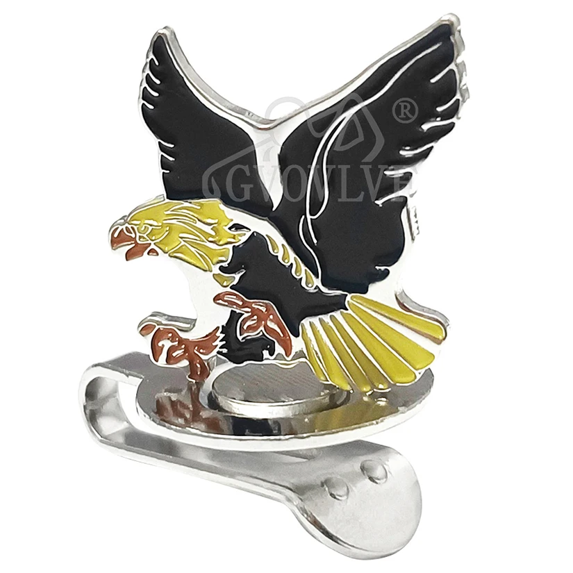 1pc Yellow Eagle Golf Hat Clip Cartoon Shape Magnetic Golf Ball Marker Golf Accessory Gift For Women Man and Golfers New