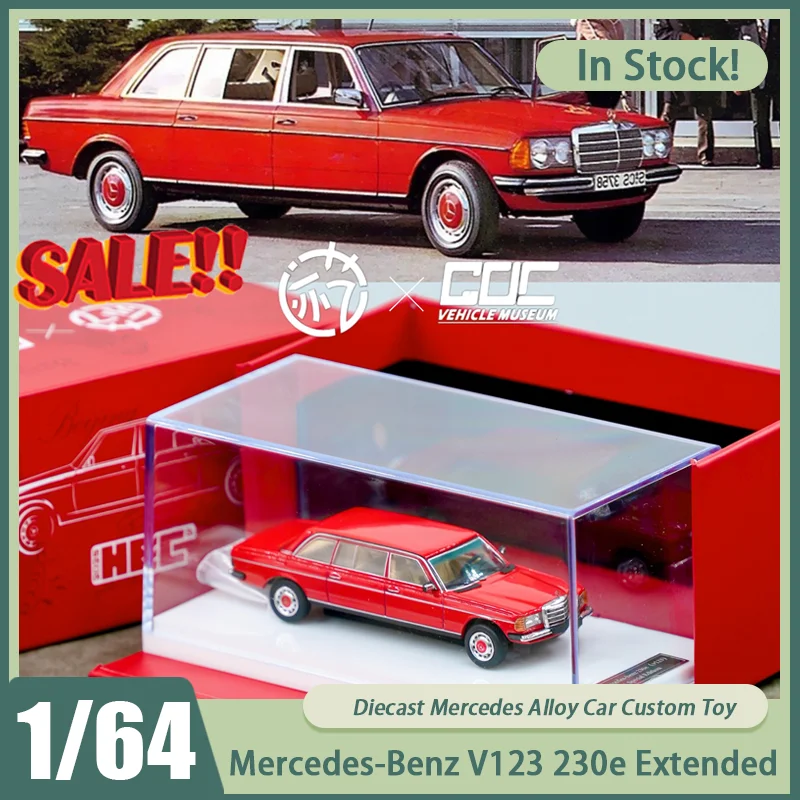 

Новинка на складе Goc & Jiyi 1:64 Mercedes-Benz V123 230e, расширенный лимузин, автомобиль из сплава, миниатюрный Hec, ограниченная серия, литая под давлением игрушка на заказ