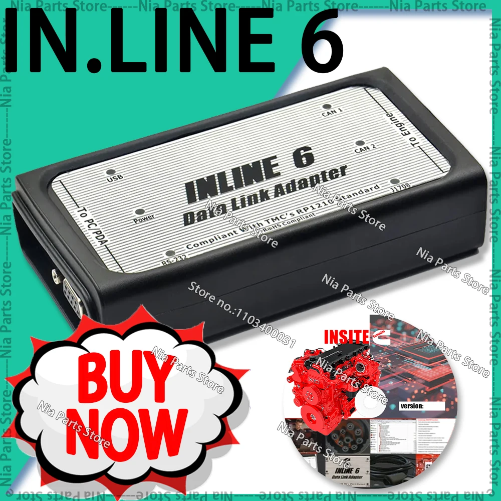

INLINE6 Cum-mins Insite 8,7 Pro obd2 сканер 0 диагностика для автомобилей грузовиков тюнинг инструменты для проверки авто ремонтный ящик встроенный 6 новый