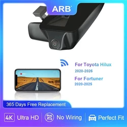 Dash Camera for Toyota Hilux / Fortuner 2020 2021 2022 2023 2024 2025 2026, ARB Original Factory Style WIFI APP Control Car DVR