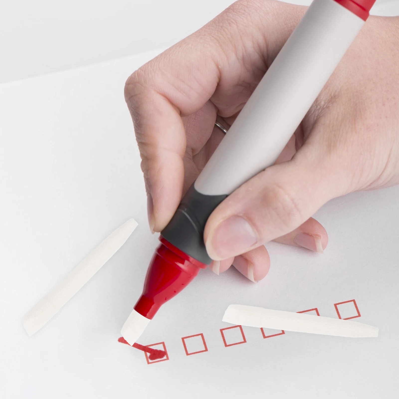 

20pcs Replaceable Pen Tips Paint Marker Nibs Waterproof Points Fiber Material Practical Long Lasting Use Spare Point