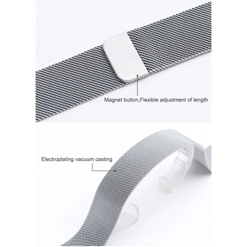 حزام ميلانو + حافظة من البولي يوريثان لهاتف Huami Amazfit Bip5 / Bip3 GTS3 GTS4 GTS2 GTS2E GTS 2 3 4 Bip 5 3 معدن من الفولاذ المقاوم للصدأ مغناطيسي