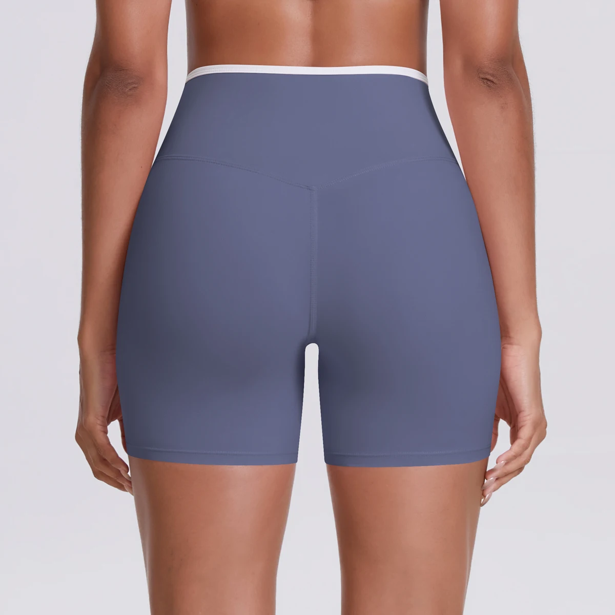 요가 반바지 여성 피트니스 반바지 V 모양의 허리 러닝 사이클링 반바지 통기성 스포츠 레깅스 하이 웨이스트 운동 체육관 반바지