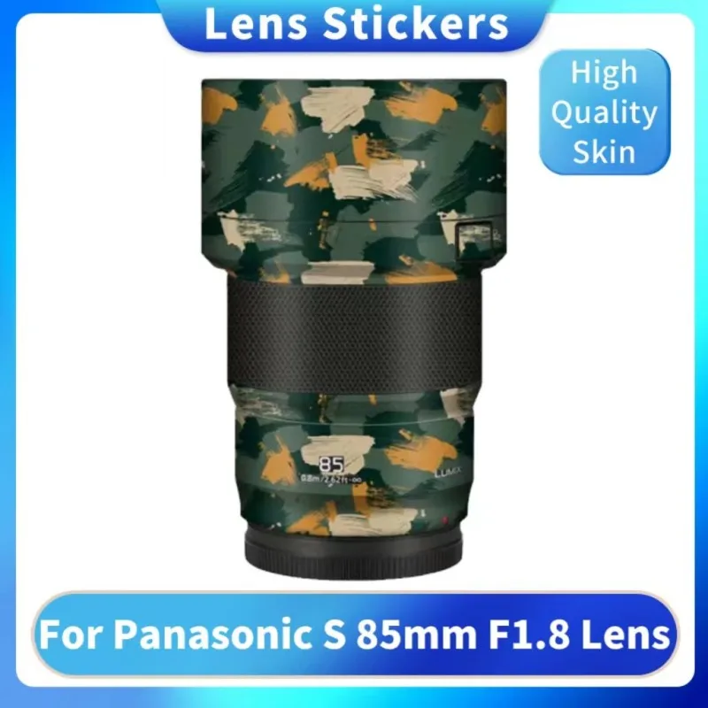 Pegatina de lente de cámara antiarañazos para Panasonic S 85mm F1.8, envoltura de abrigo, película protectora corporal, Protector de piel