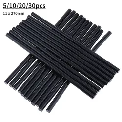 5/10/20/30pcs 11mmx 270mm Hot Glue Sticks Black Hot Melt Adhesive Glue Gun DIY Tools for Hot Gun Silicone Kitchen Bathroom Items