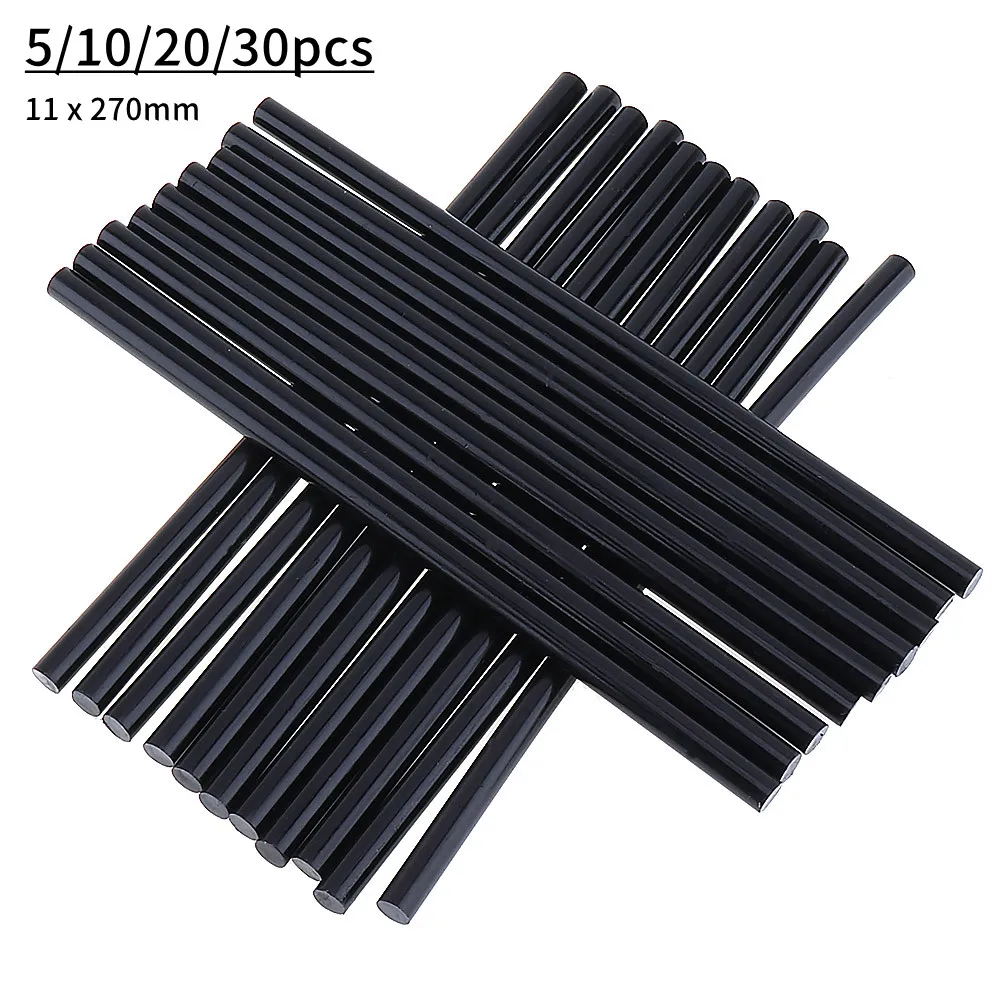 Black Hot Melt Adesivo Glue Gun Sticks Faça Você Mesmo Ferramentas para Hot Gun Silicone Cozinha e Banheiro Itens 11 mm x 270 mm Pcs 10 Pcs 20 Pcs 30 Pcs