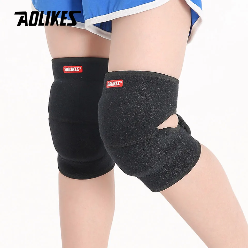 AOLIKES 1 Pair Kids Dance Volleyball Tennis Knee Pads Baby Crawling Safety Knee Support Sport Kneepads Children Knee Protection