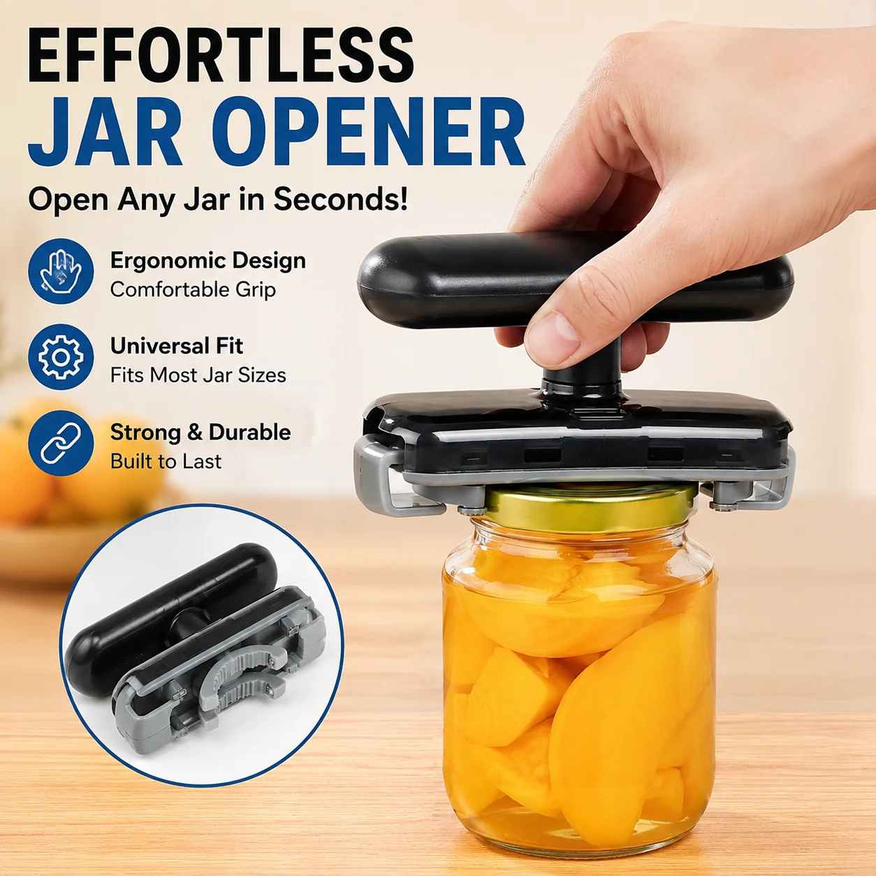 3-in-1 arbeidsbesparende potop - Kitchen Gadgets Jar Openers recensie en prijs