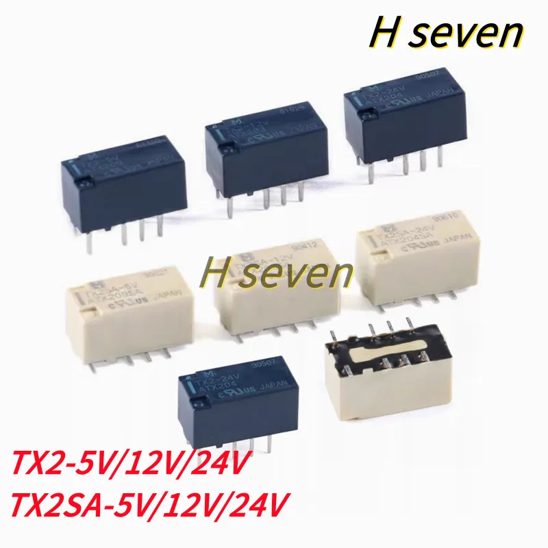 

5-10pcs/lot Signal Relay TX2-5V 12V 24V/TX2SA-5V 12V 24V 2A 8pin