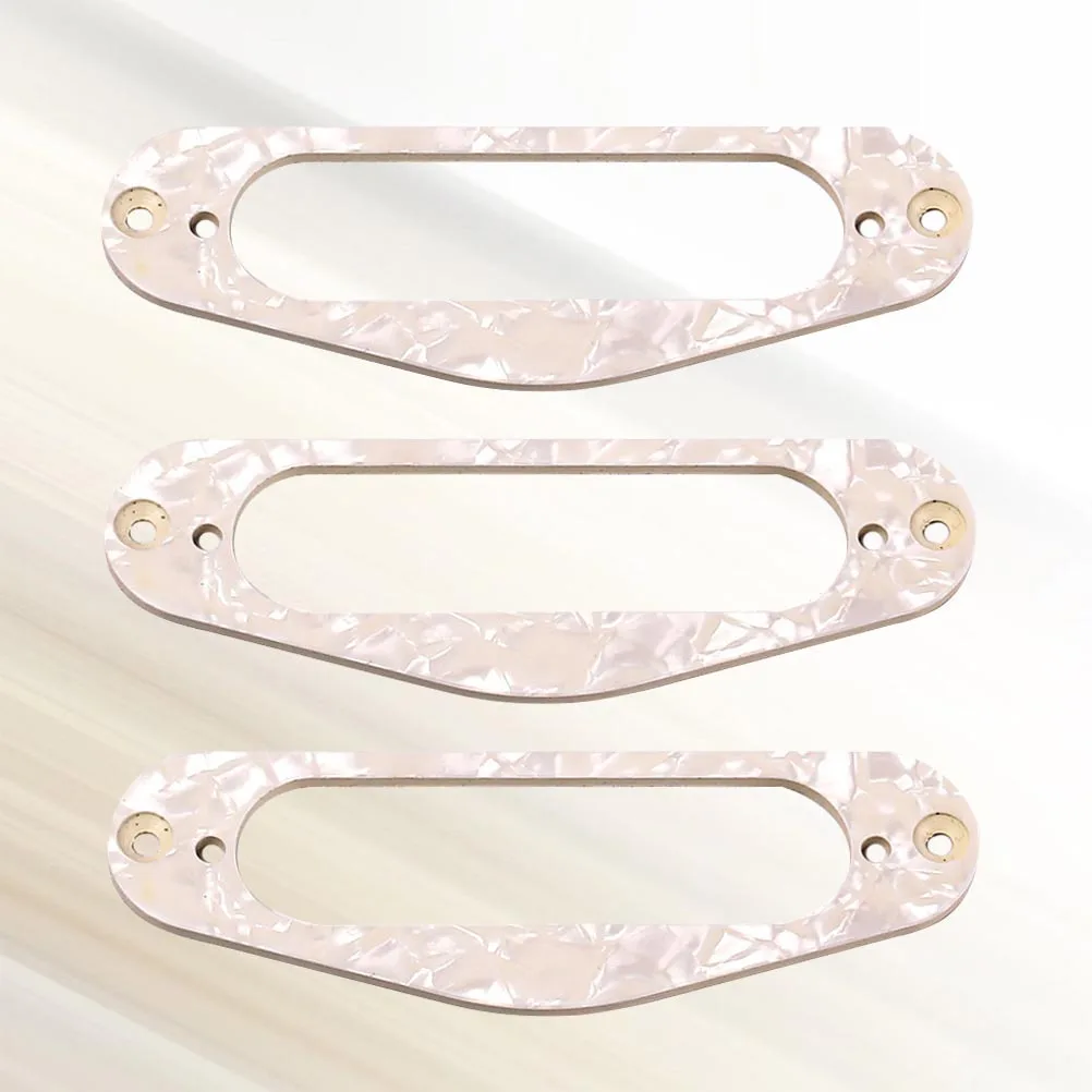 

3Pcs Gb405a Guitar Pickup Frame Mounting Ring Single Coil Flat Humbucker for Tl Style Guitars Beige Sturdy Trustworthy