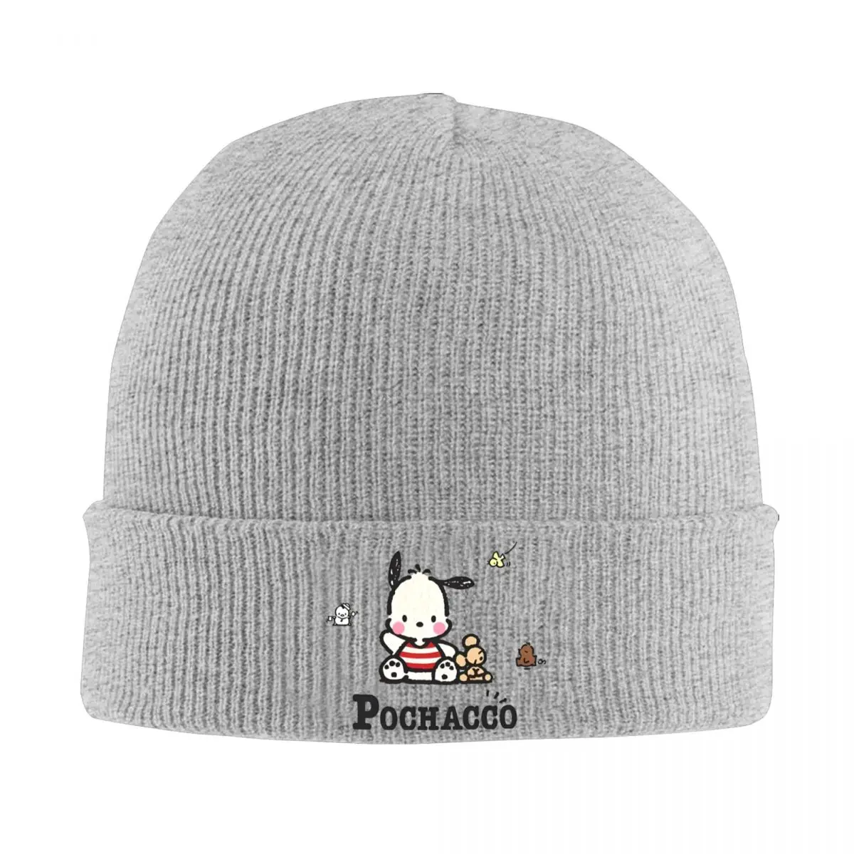 Pochacco Bonnet Hats Beanie Hats Design Knitting Hat Winter Vintage Men Women Outdoor Elastic Cap