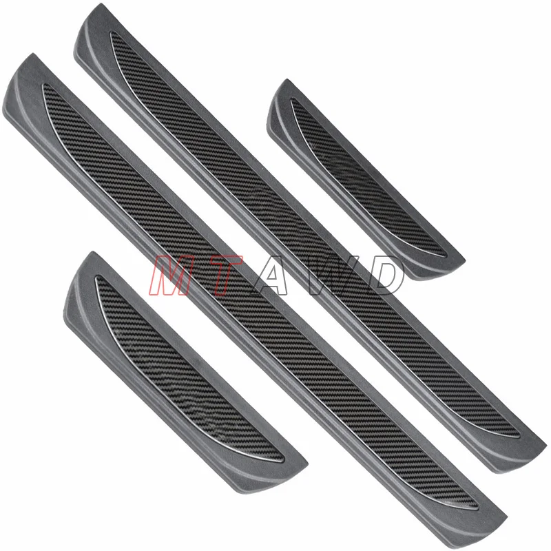 For Nissan Rogue 2014-2023 2024 2025 Accessory Stainless Car Door Sill Kick Scuff Plate Entry Guard Protector Cover Trim Styling