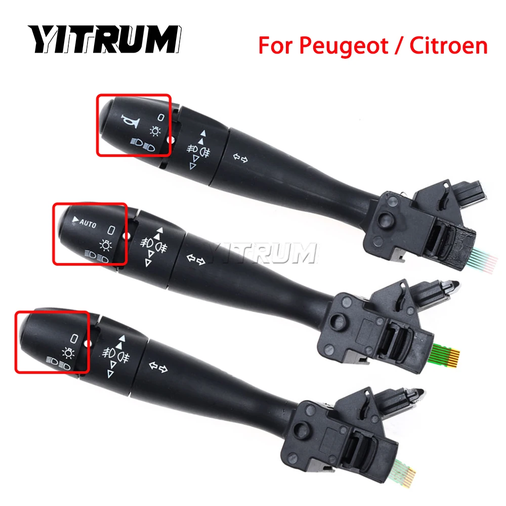 YITRUM  Car indicator light turn signal switch For PEUGEOT 206 207 307 406 Citroen c3 c5 c8 96608841XT 96595087XT 96477533XT