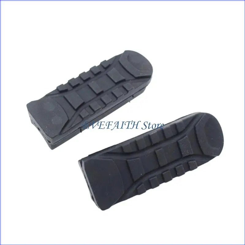 

124B 1 Pair Motorcycle Front Footrest Cover Replacement Foot Peg Pedal Rubber Cover Motorbike Accessories Easy Installation