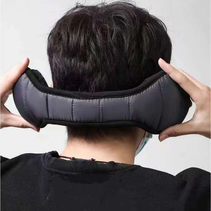 Korea Style Winter Warm Earmuffs and Scarf Ear Protecting Plush Water Resistant Foldable Thermal Scarf Daily Commuting Outdoors