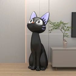 Art Large Living Room TV Cabinet Sofa Next To The Floor Black Cat Decoration Moving Gift Opening Decoration Ornaments