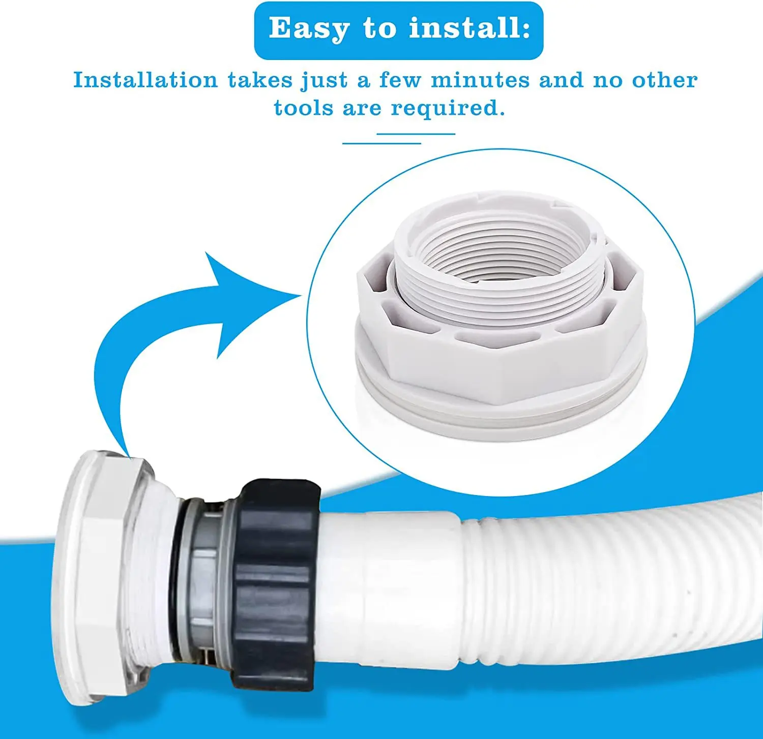 Replacement Pool Return Jet Nozzle Compatible With SP1023 SP1419D Includes Hardware  Pool Equipment Repair Parts