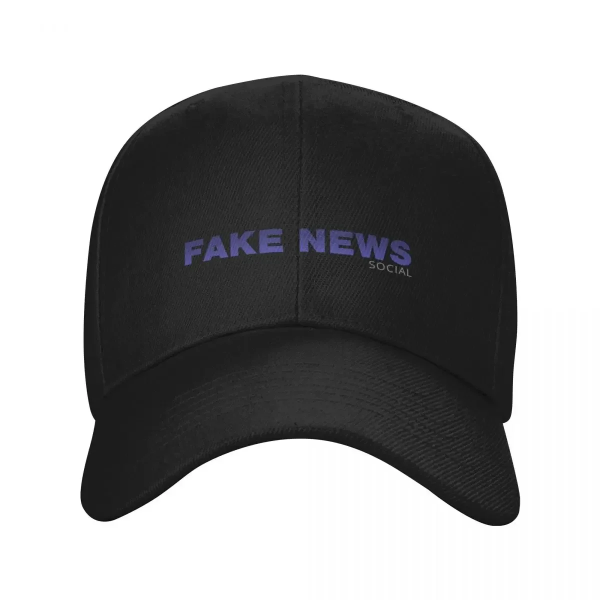 Fake news social parody on truth social Baseball Cap Sunscreen Military Cap Man Women Caps Men's