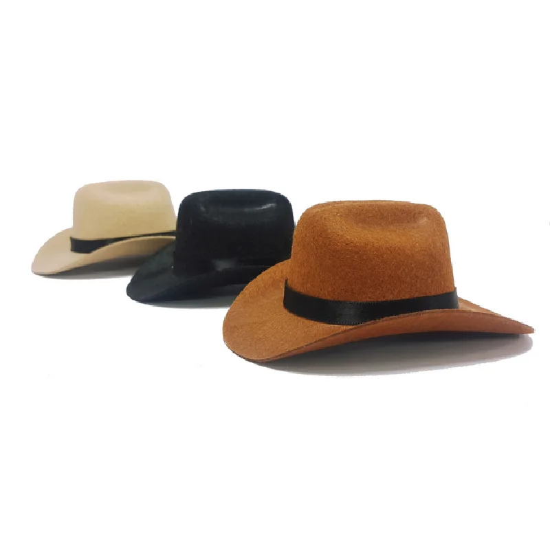 Sombrero de vaquero para mascotas, sombrero de copa ajustable, sombrero de gato, sombrero de Sol para perros pequeños y medianos, suministros para