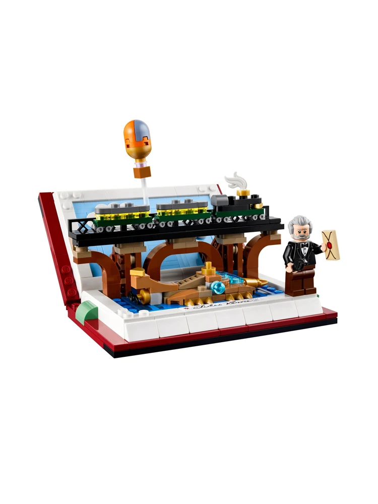 LEGO 40690 Tribute to Jules Verne\'s Books Set,Creator Imagination Library