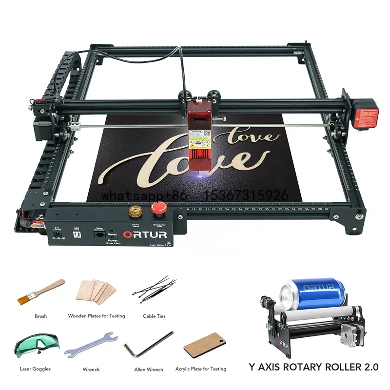 

Ortur Laser Master 2proS2 Engraver Cutter For Wood/Acrylic/ Metal With Rotary 5 Safety Protective DIY Engraving Cutting Machine