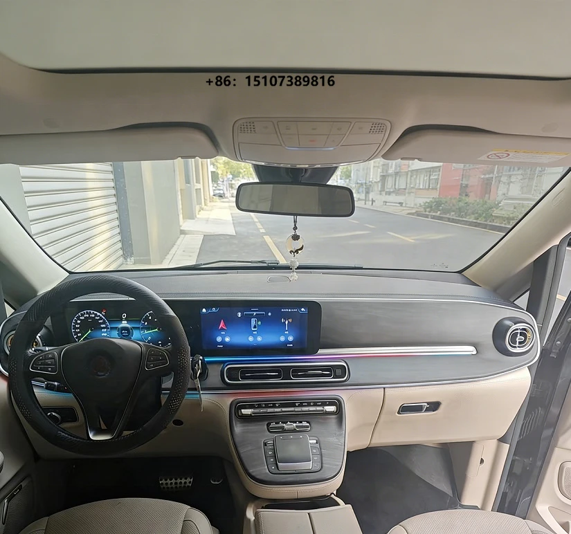 Benz Vito 2024 Dual Screens 12.3*3 Inch Touch Display GPS Navigation Car Center Console Digital Cluster