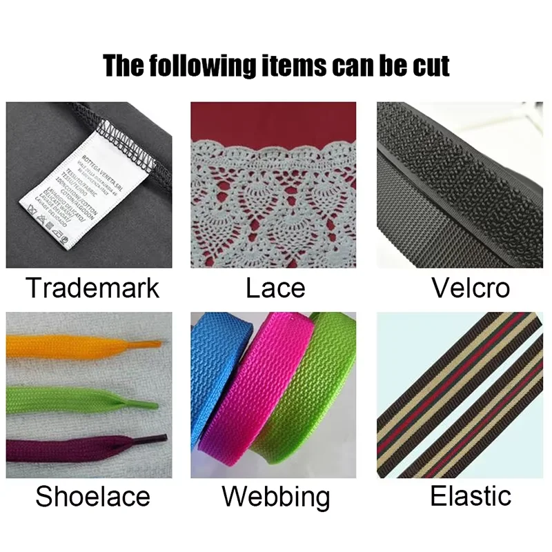 Mini Electric Heating Cutting Machine Adjustable Temperature Nylon Satin Ribbon Elastic Wire Tape Cutting Knife Tool