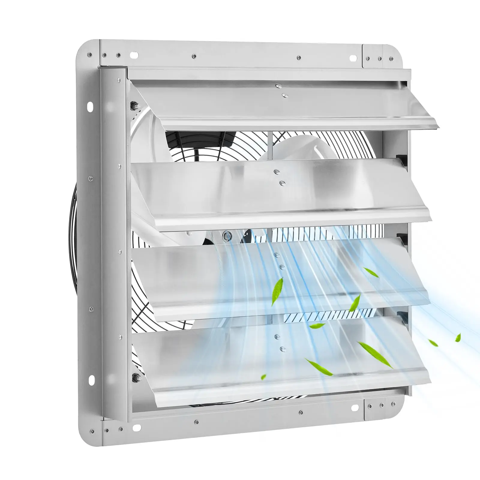 

2200CFM Shutter Exhaust Fan, High-Speed Wall Mounted Ventilation Fan For Attic, Garage, Workshop, 12/14/16/18 Inch