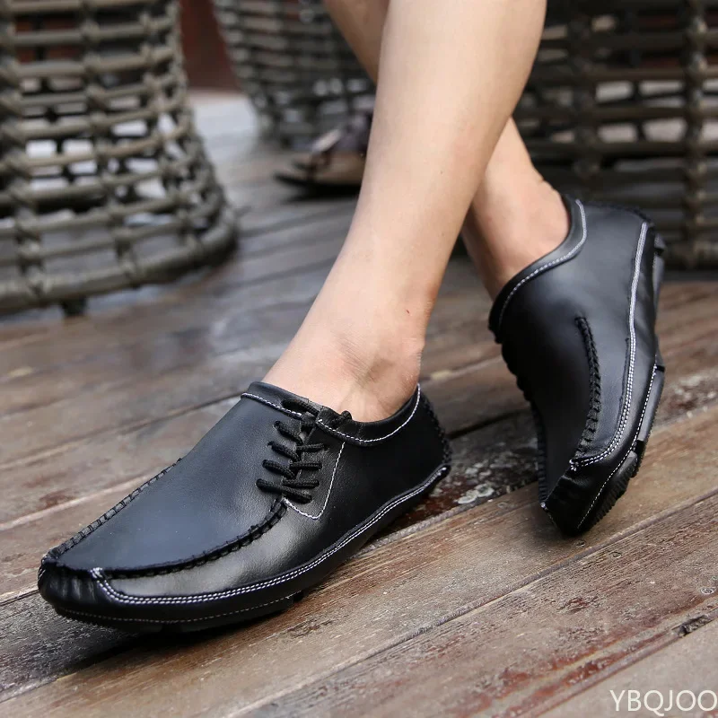 Genuine Leather Men Casual Shoes Fashion Loafers 2022 Newly High Quality Handmade Boat Shape Driving Shoes Man Zapatos De Hombre