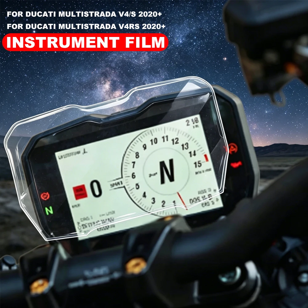 For Ducati Multistrada V4 Pikes Peak/V4 RS/V4 S/V4 Rally TPU Accessories Screen Dashboard Motorcycle Protection Instrument Film