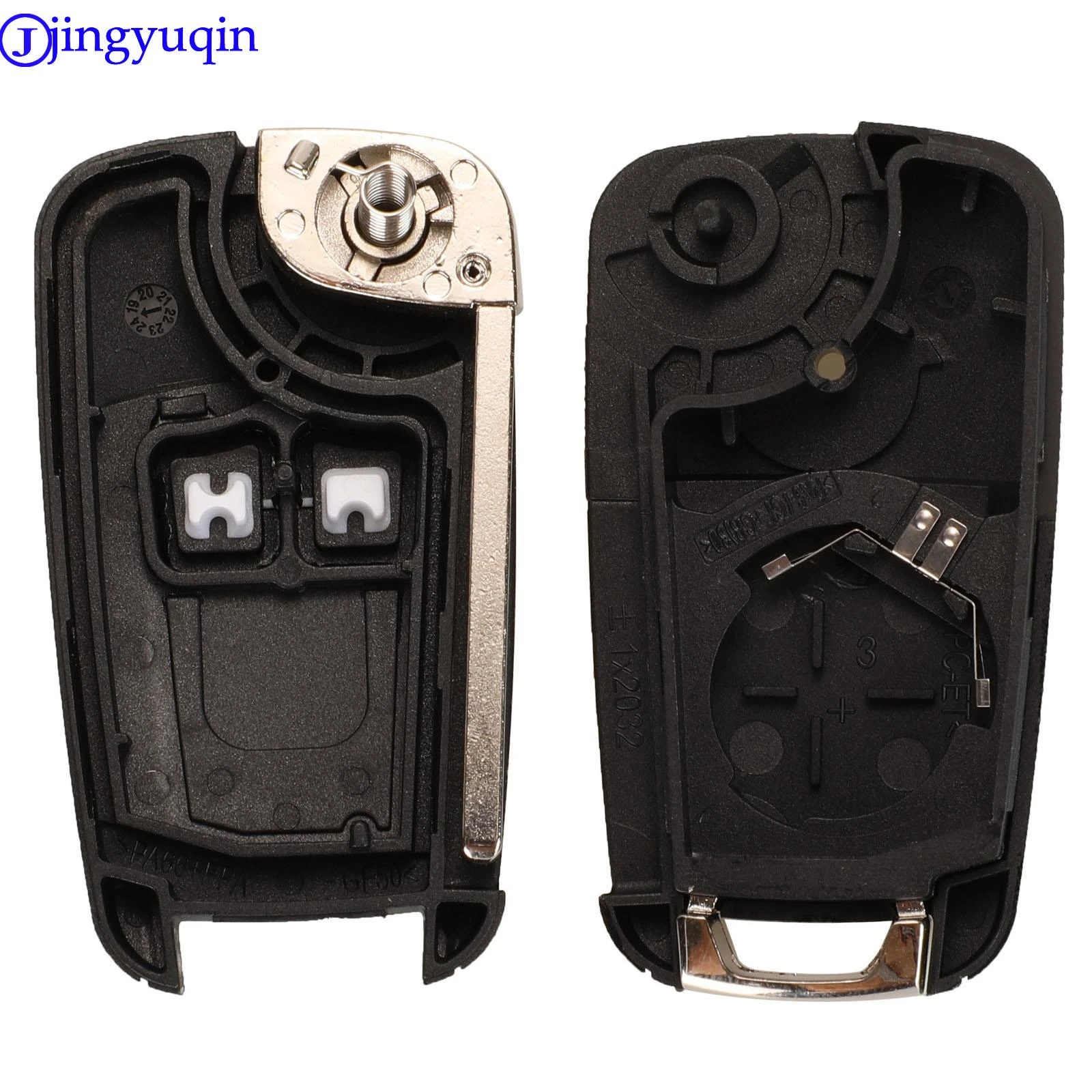 Jingyuqin kunci mobil Remote, kunci mobil Remote untuk Chevrolet Cruze Epica Lova Camaro Impala 433/315MHz ID46 Chip Alarm Fob