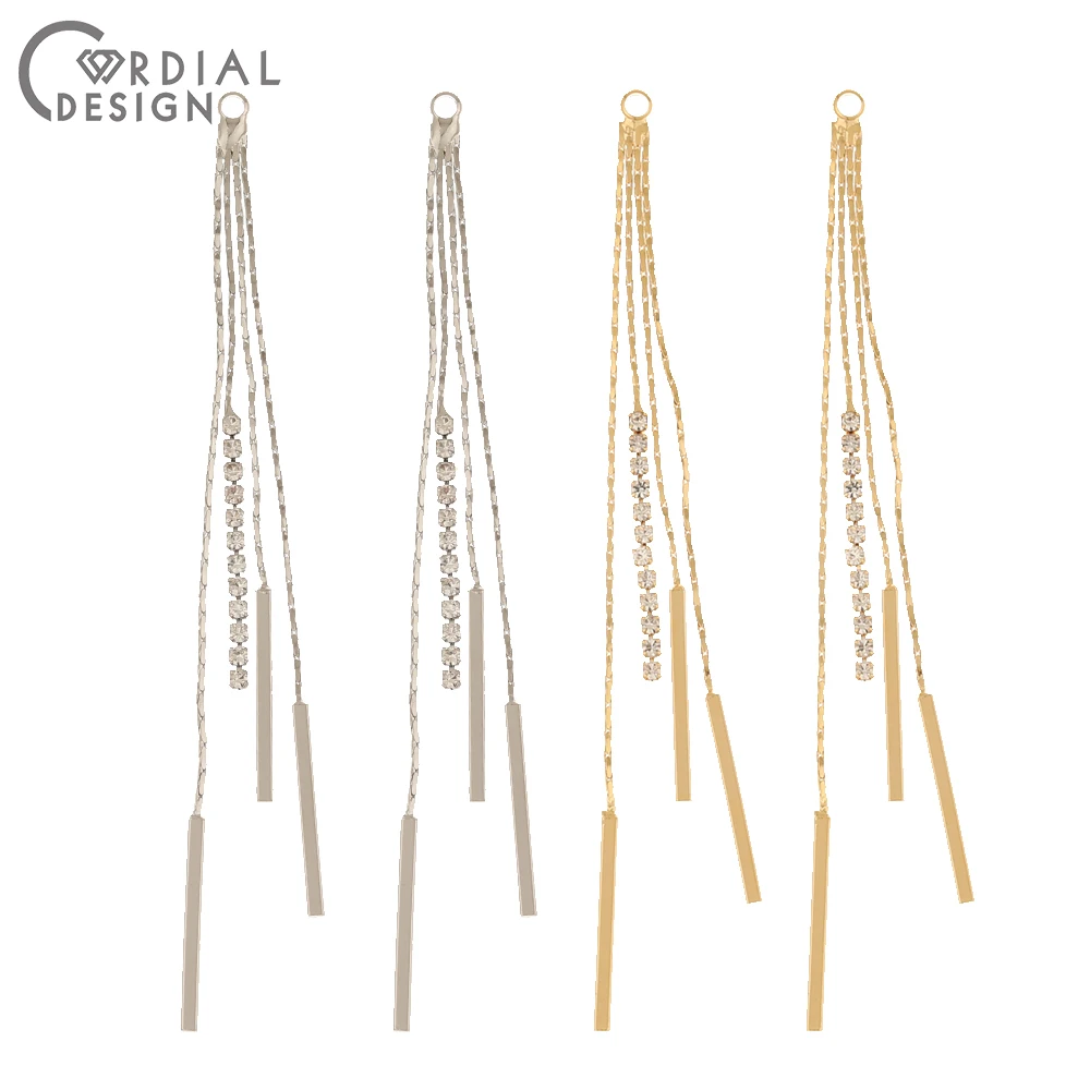 

Cordial Design 20Pcs 3*81MM Earrings Accessories/Hand Made/Chain Shape/Genuine Gold Plating/DIY/Jewelry Findings & Components