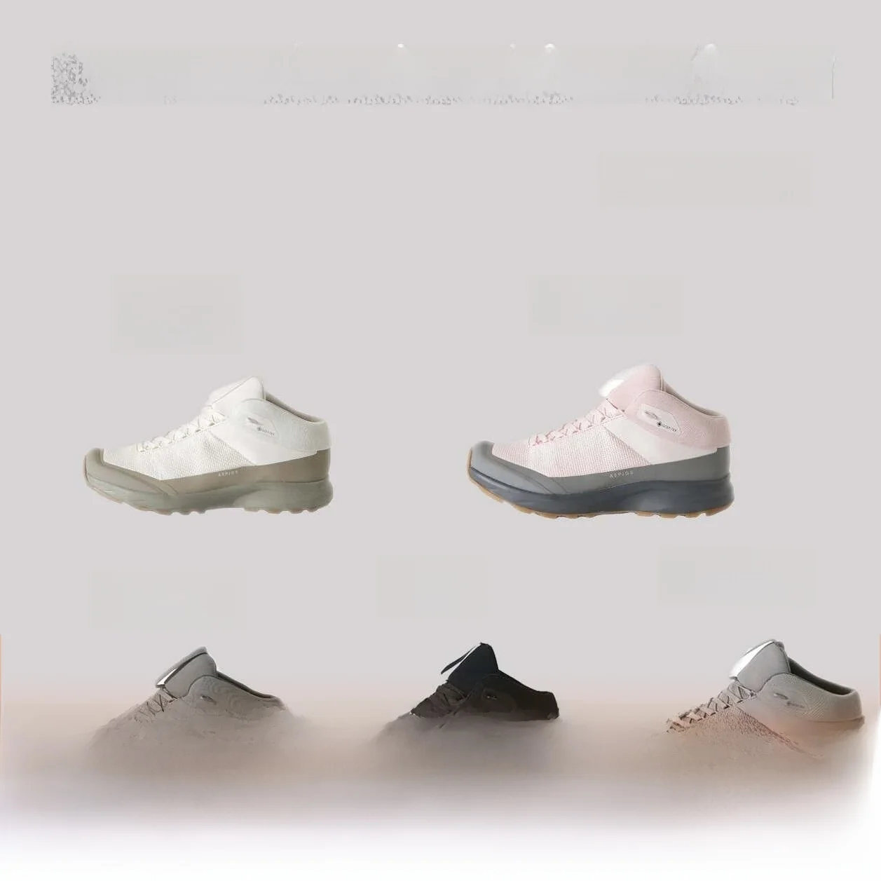 Outdoor Sports Shoes Men's Women's Hiking Running Shoes Tech Waterproof Shockproof Large Sole High Top Casual Shoes
