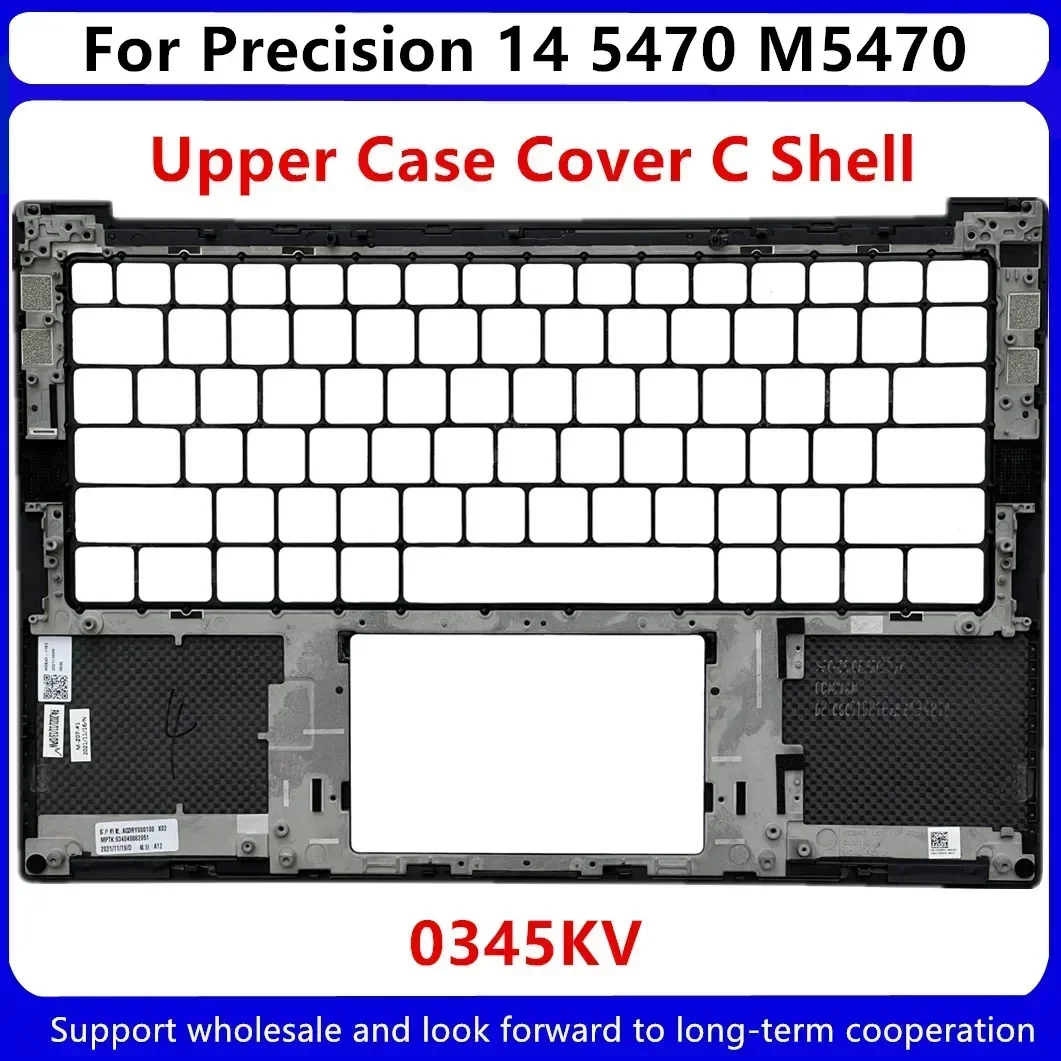 New For Dell Pecision 14 5470 M5470 Upper Case Palmrest Cover Keyboard C Shell 0345KV 345KV