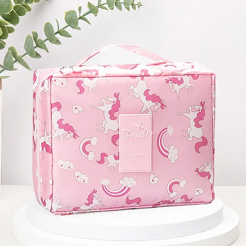 Designer Luxury Portable Cosmetic Storage Bag Makeup Pouch Women Large Multi-compartment Travel Wash Toilet Bathroom Organizers