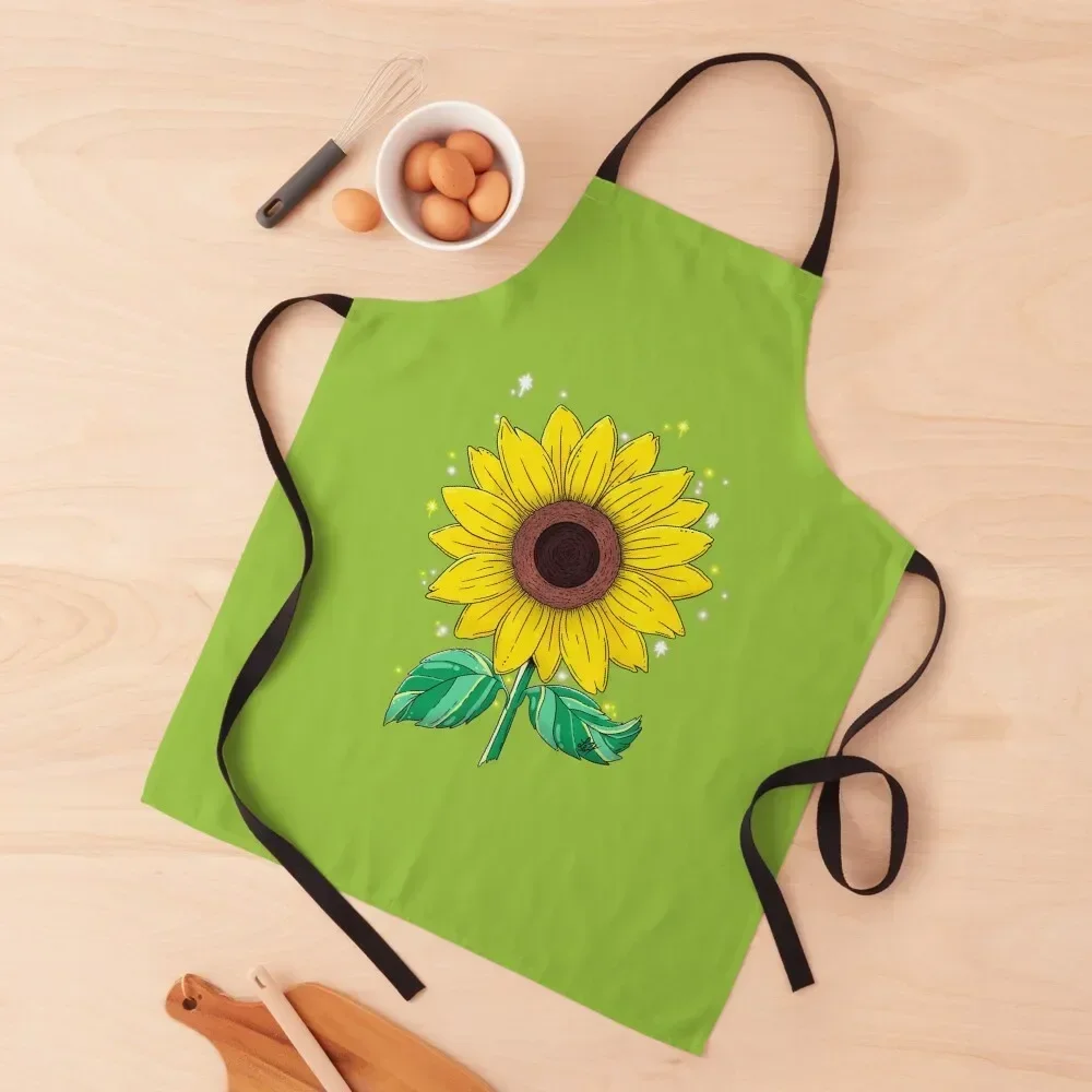 

Sunflower Magic Apron man chef uniform women's work Kitchen Front household woman Apron