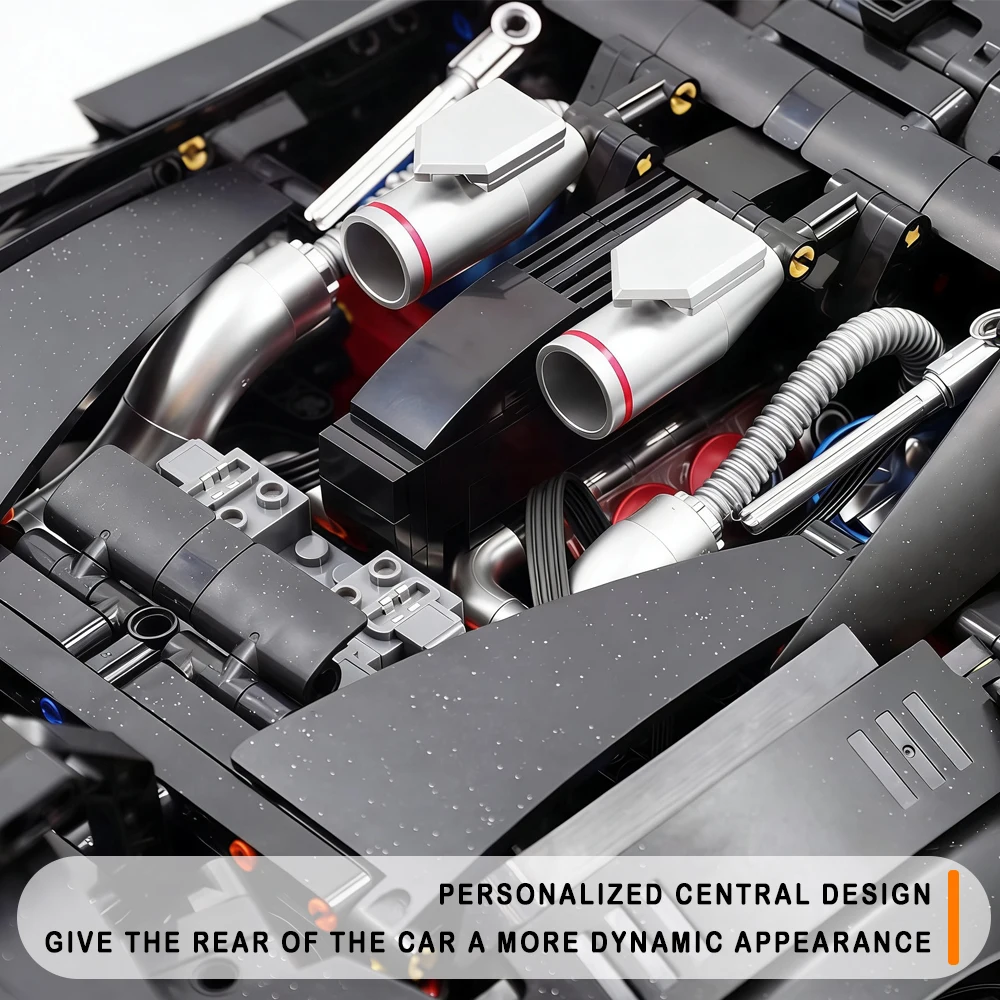 1:8 스케일 FAl 스포츠카 모델 블록 MOC 3729PCS 하이테크 대형 자동차 브릭 조립 세트 장난감 크리스마스 선물 어린이용