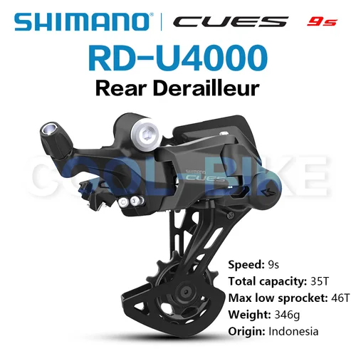 Imagen 2 del producto Shimano CUES U4000 9s grupo SL-U4000 RD-U4000 RD-U3020 RD-U4020 LG300 piñón de Cassette LG500 cadena MTB pieza de bicicleta