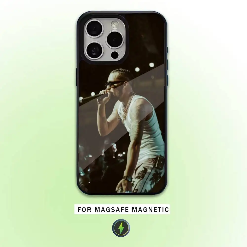 Funda de teléfono Jc Reyes Tour 2025 para iPhone17,16,15,14,13,12,11 Plus,Pro Max magnética para carga inalámbrica Magsafe