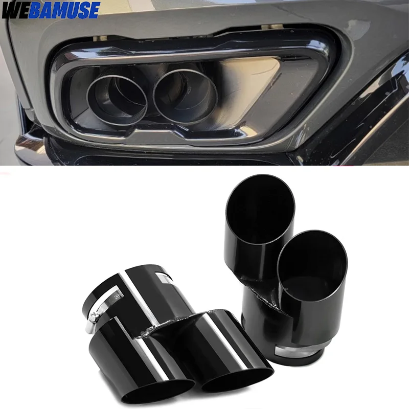 Für BMW G05 X5 G06 X6 2,0 T Auspuff Upgrade M50 Modell Dual Exit Edelstahl Auspuff Düse Endrohr schalldämpfer Spitze
