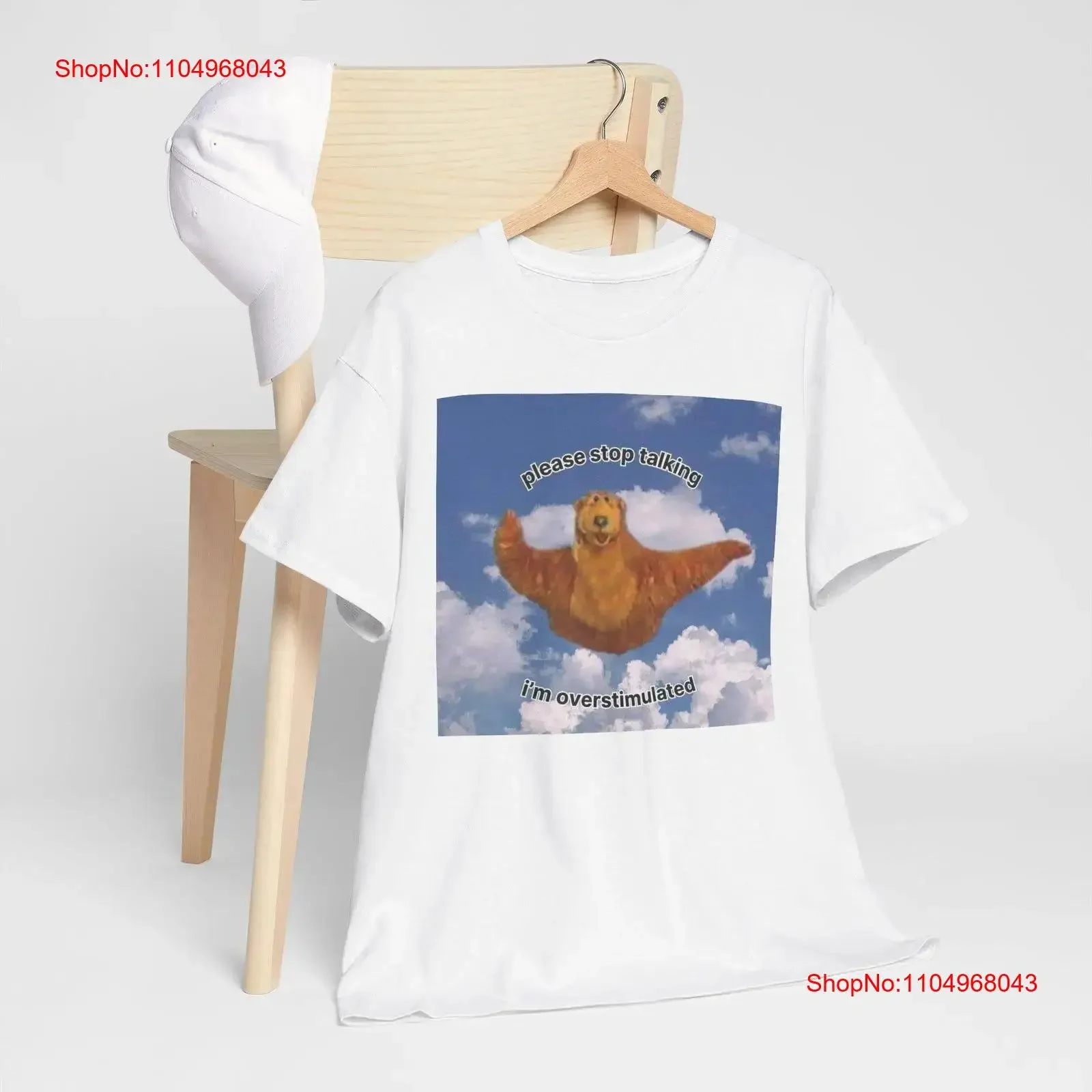 

Please don't talk to me I'm overstimulated actually autistic T Shirt uwu meme tee vintage Washed Unisex Top For Everyday Wear
