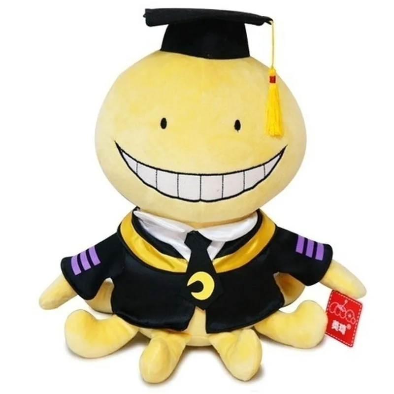 Niedliche Krake puppe Korosensei Koro Sensei Lehrer Plüsch Stofftiere Cartoon Tiere Puppen Absolvent Kinder Ermordung Klassenzimmer