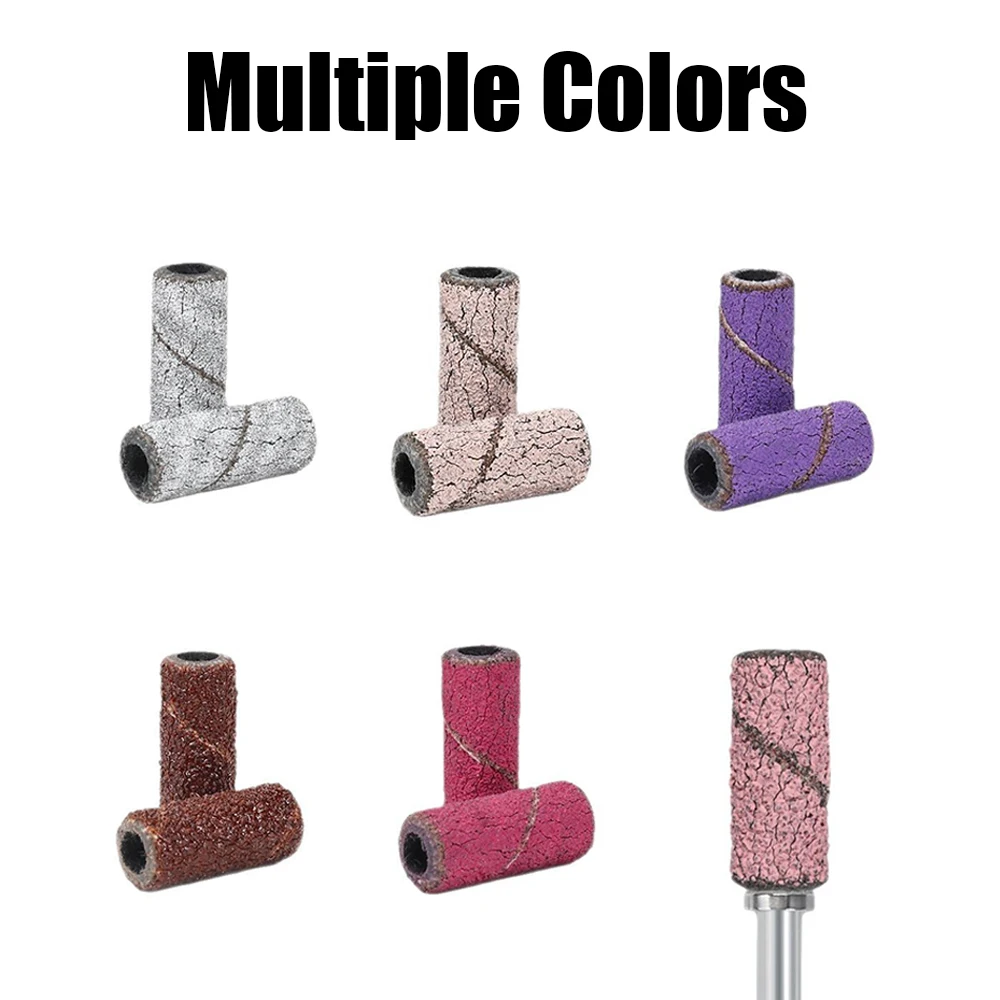 Nail Sanding Ring Bands Mixed Set Contain  80/120/180/240 Grit Comes With an Nail Drill Mandrel