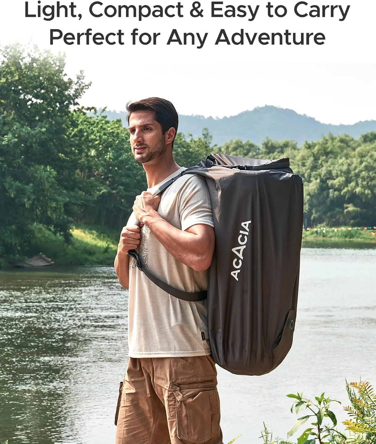 وسادة نوم سميكة ذاتية النفخ مقاس 4 بوصات بتصميم على شكل حرف Y، مرتبة تخييم خفيفة الوزن مع كيس مضخة، سهلة اللف للسفر & C #4