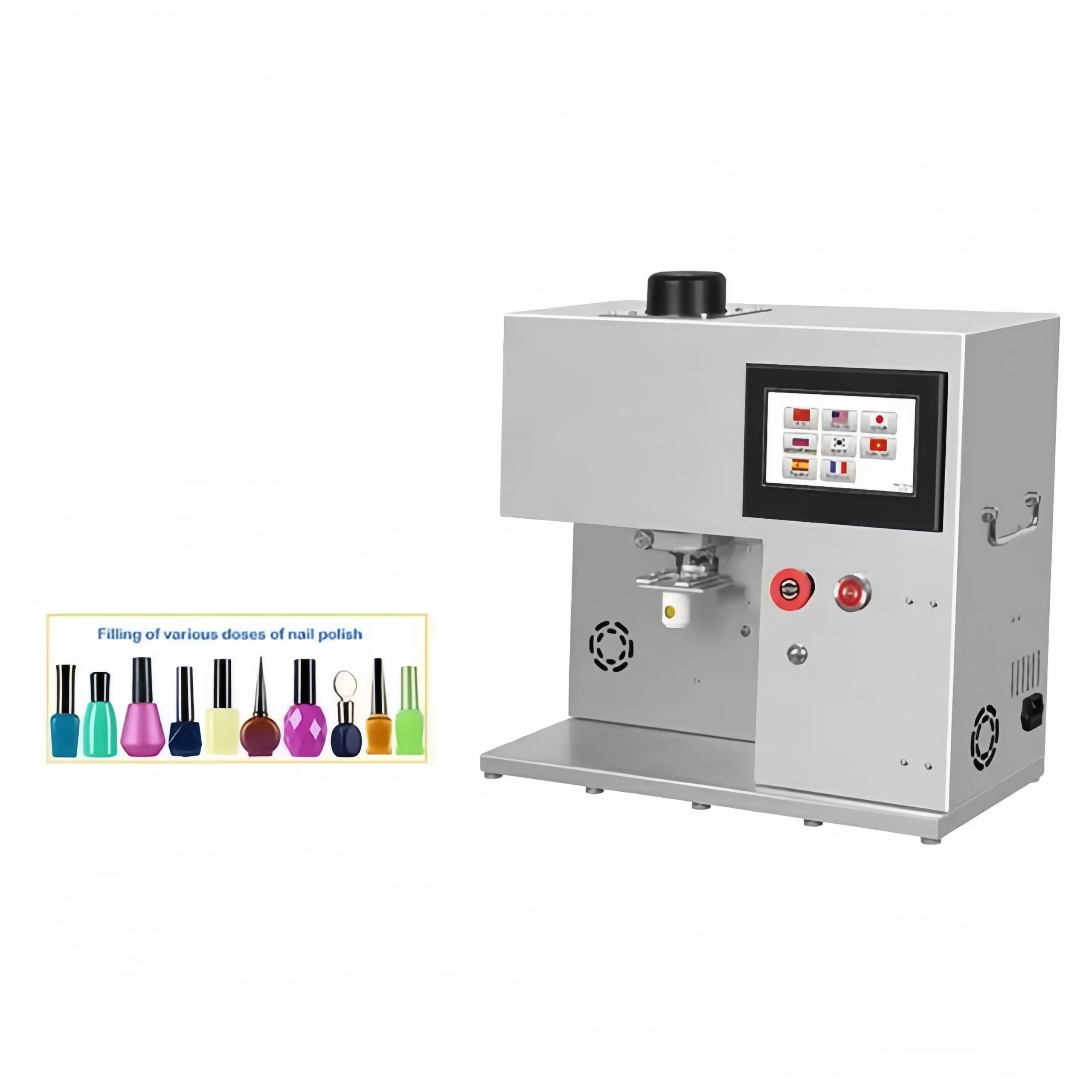 Fully automatic UV nail polish filling machine peristaltic pump single head filling machine for cos metic nail polish gel